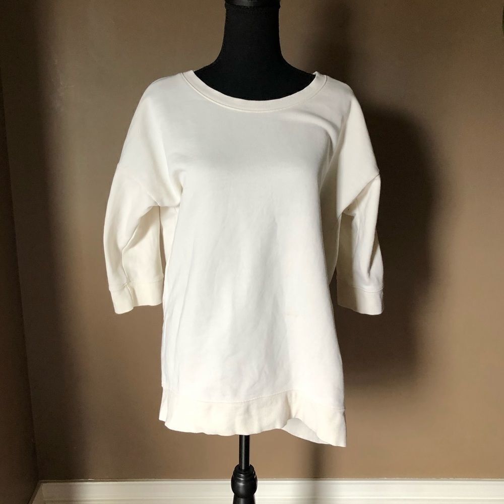 Uniqlo 3D Cotton Balloon 3/4 Sweatshirt